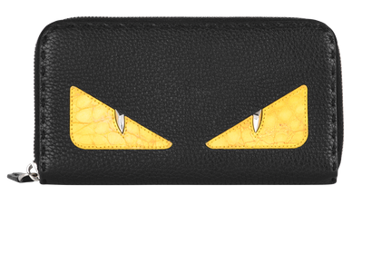 Fendi Monster Zip Around Long Wallet, front view